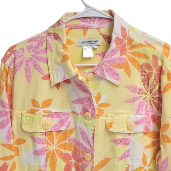 Coldwater Creek Women's Spring/Summer/Fall Floral Jacket/Blazer Size M - Picture 3 of 9